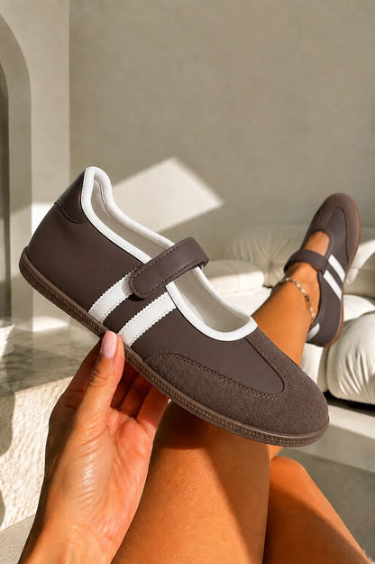 Comfort Mary Jane Padded Footbed Slip On Trainers