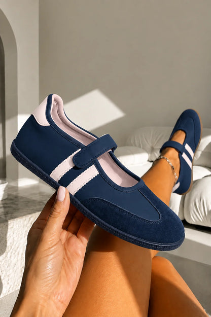 Comfort Mary Jane Padded Footbed Slip On Trainers