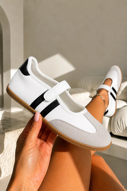 Comfort Mary Jane Padded Footbed Slip On Trainers