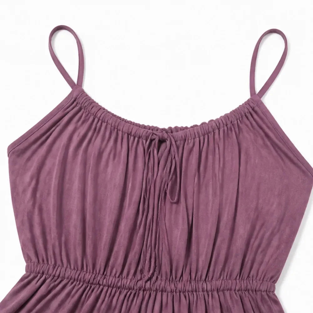 iconvano – Backless Drawstring Maxi Dress