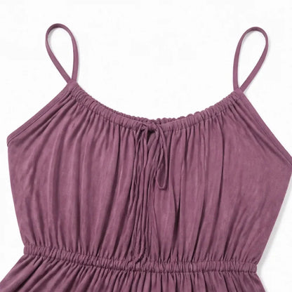 iconvano – Backless Drawstring Maxi Dress