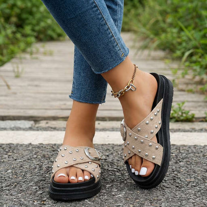 Monroe Comfort Platform Sandals