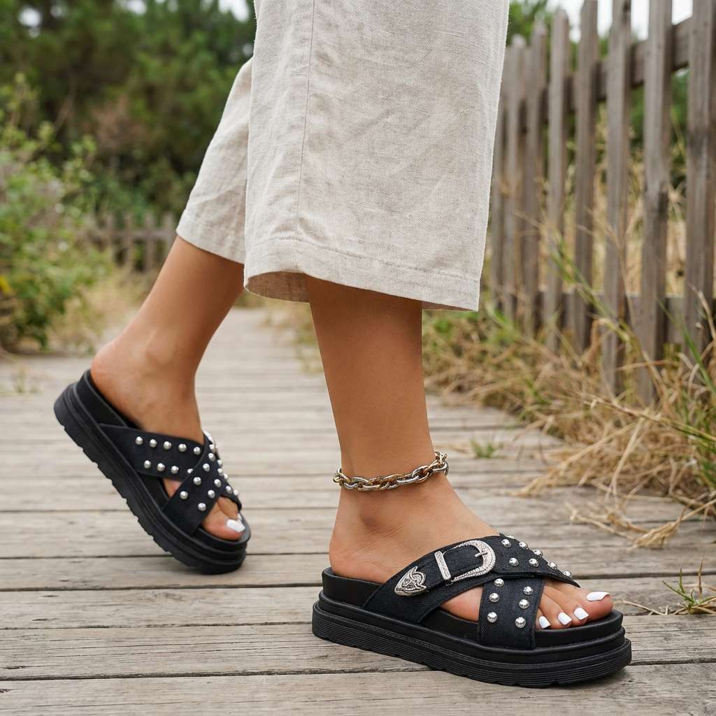 Monroe Comfort Platform Sandals