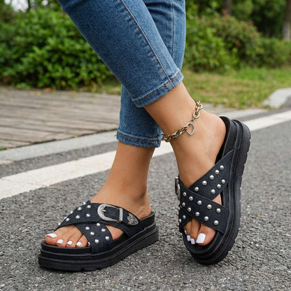Monroe Comfort Platform Sandals