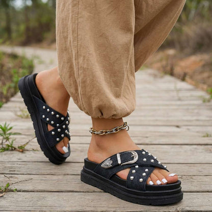 Monroe Comfort Platform Sandals