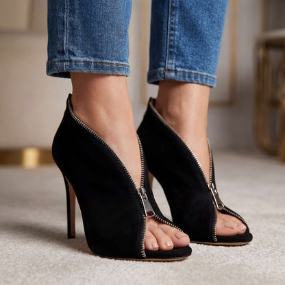 Madeline Zipper Heels