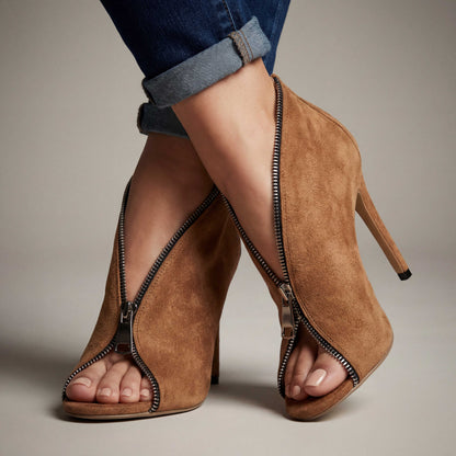 Madeline Zipper Heels