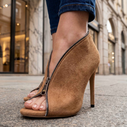 Madeline Zipper Heels