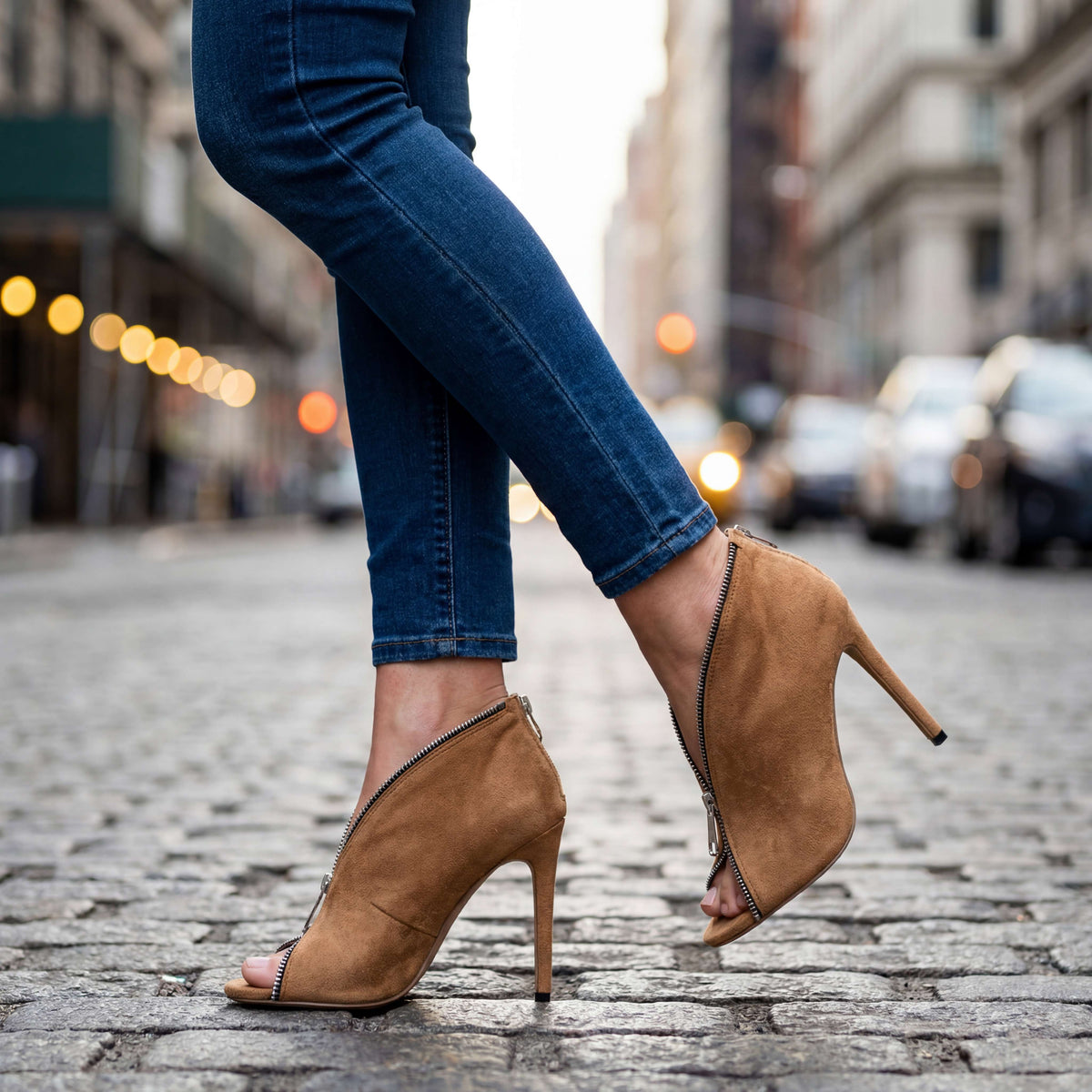 Madeline Zipper Heels