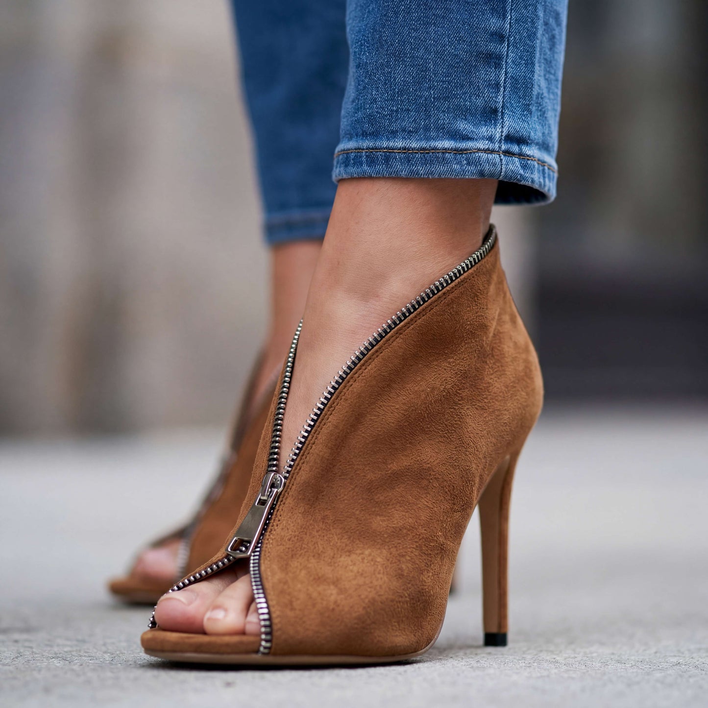 Madeline Zipper Heels