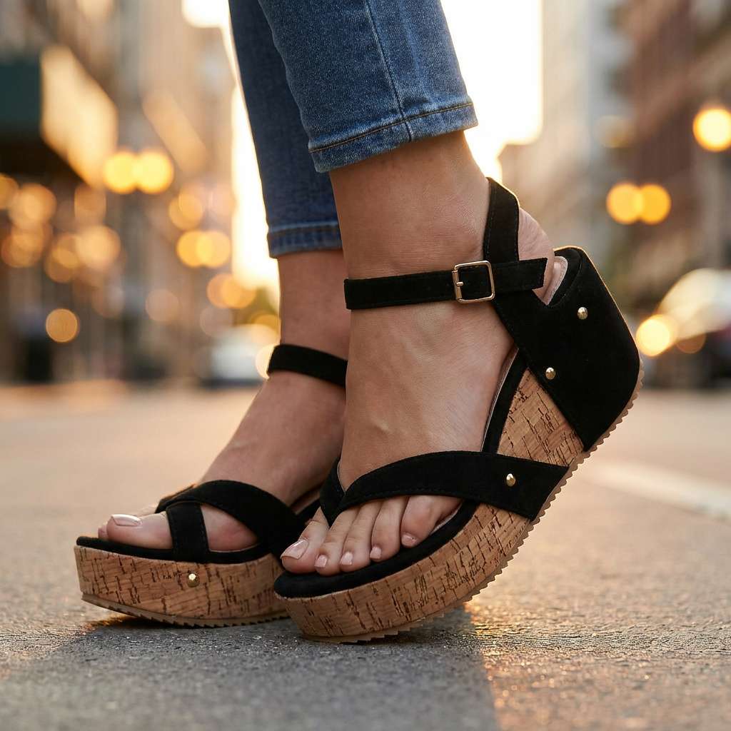 Bellarosa Cork Wedges