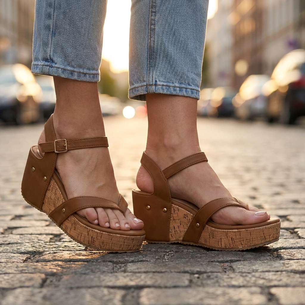 Bellarosa Cork Wedges