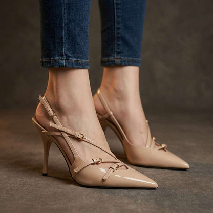 Sapphira Strappy Slingback Heels