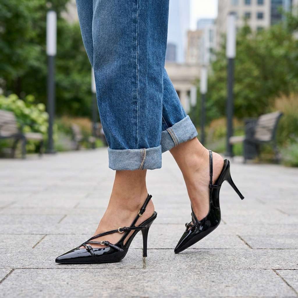 Sapphira Strappy Slingback Heels