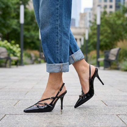 Sapphira Strappy Slingback Heels