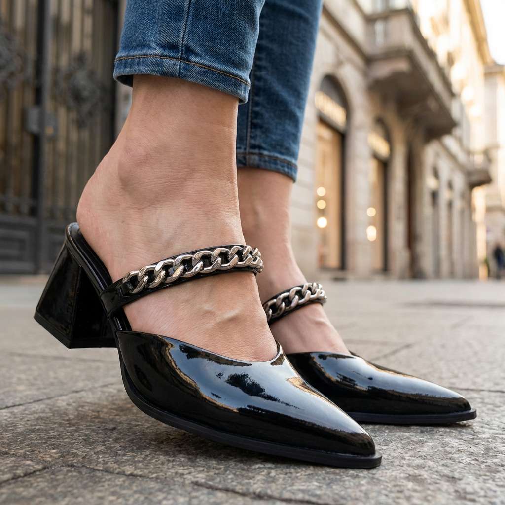 The Scarlett Chain Pumps