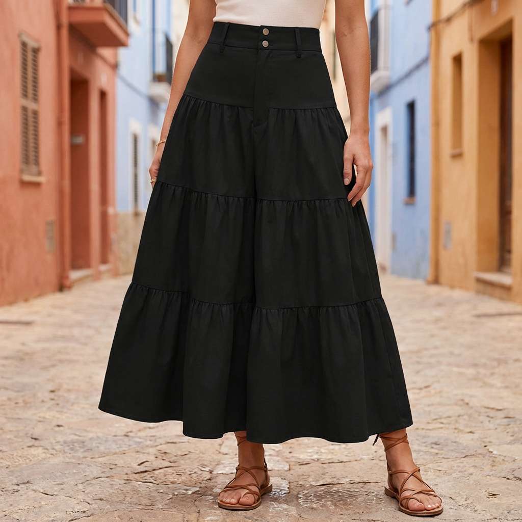 Selene Luxe Midi Skirt
