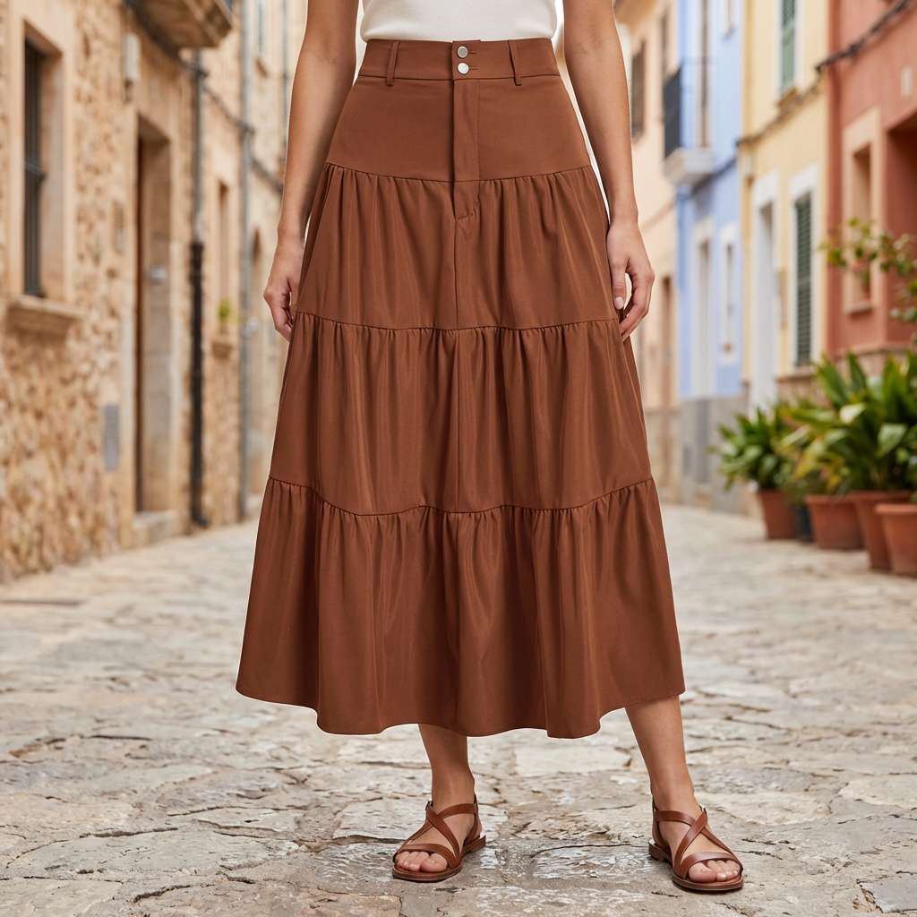 Selene Luxe Midi Skirt
