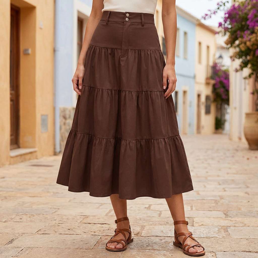 Selene Luxe Midi Skirt