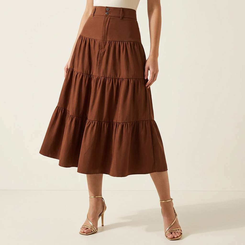 Selene Luxe Midi Skirt