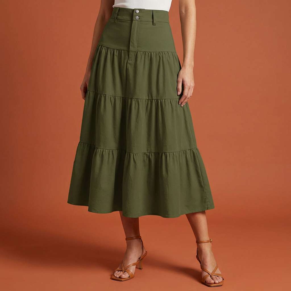Selene Luxe Midi Skirt