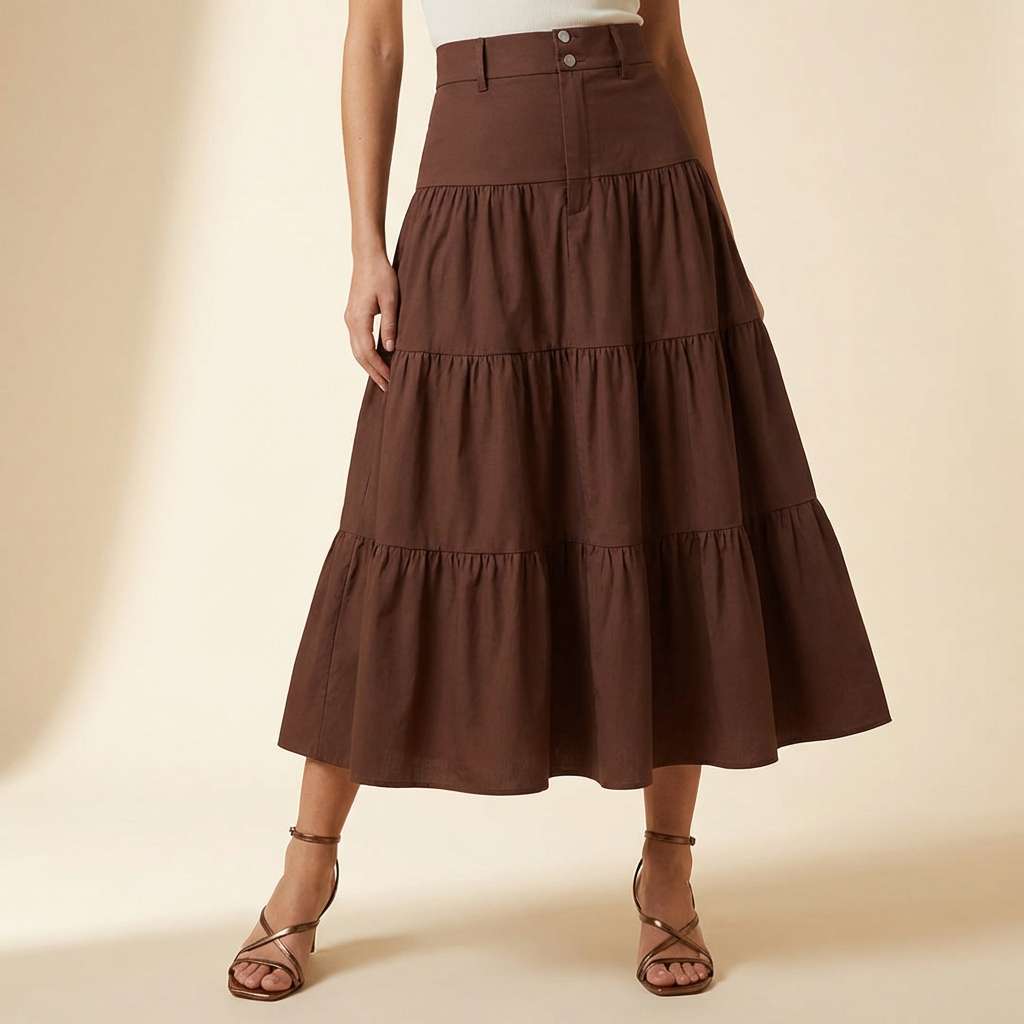Selene Luxe Midi Skirt
