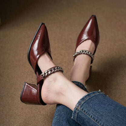 The Scarlett Chain Pumps