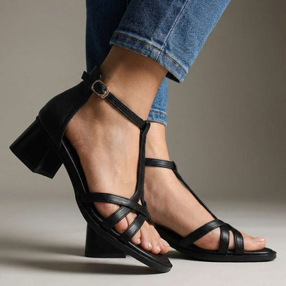 Evelyn Comfort T-Strap Sandals