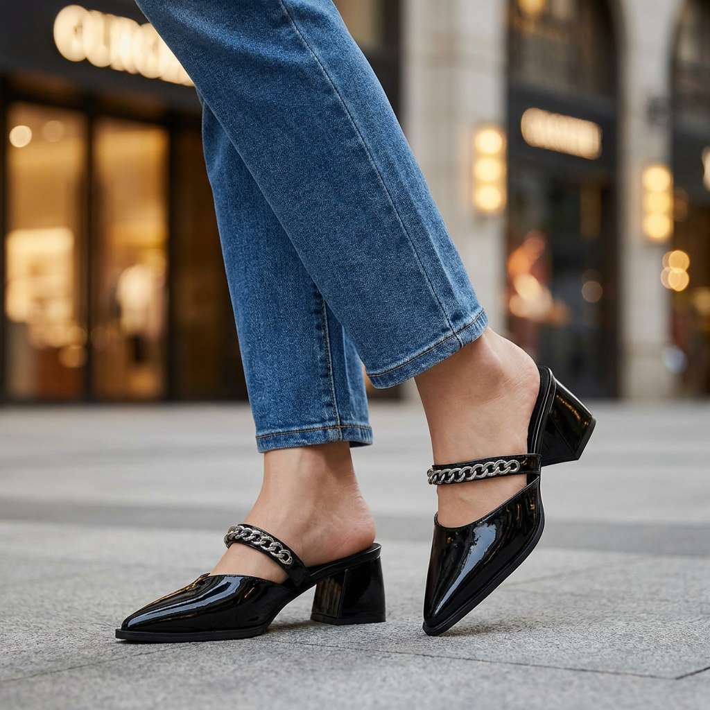 The Scarlett Chain Pumps