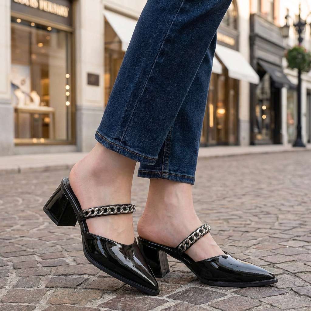 The Scarlett Chain Pumps