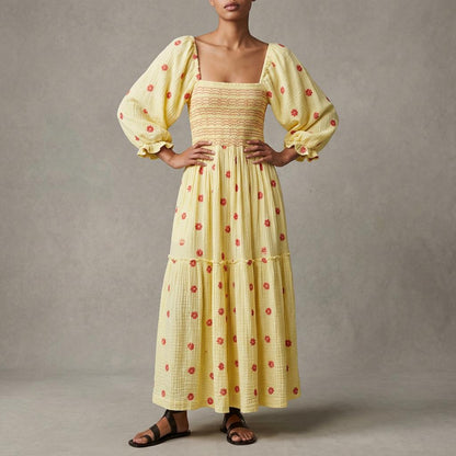 Sienna Puff Sleeve Midi