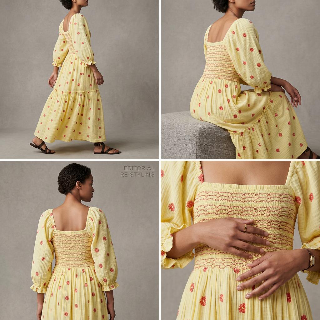 Sienna Puff Sleeve Midi