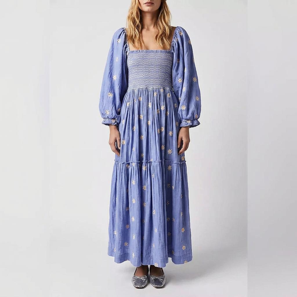 Sienna Puff Sleeve Midi