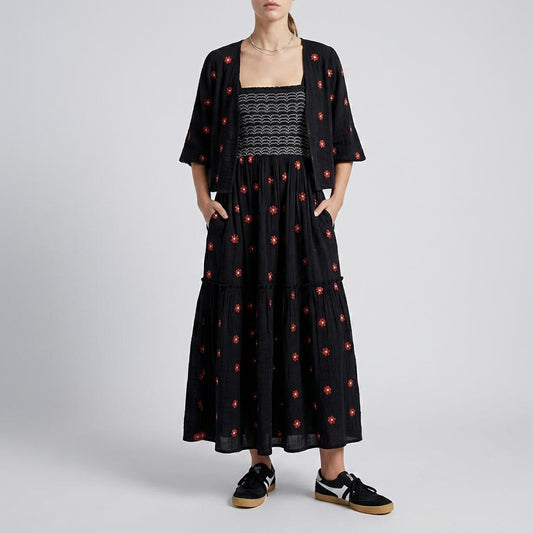 Sienna Puff Sleeve Midi