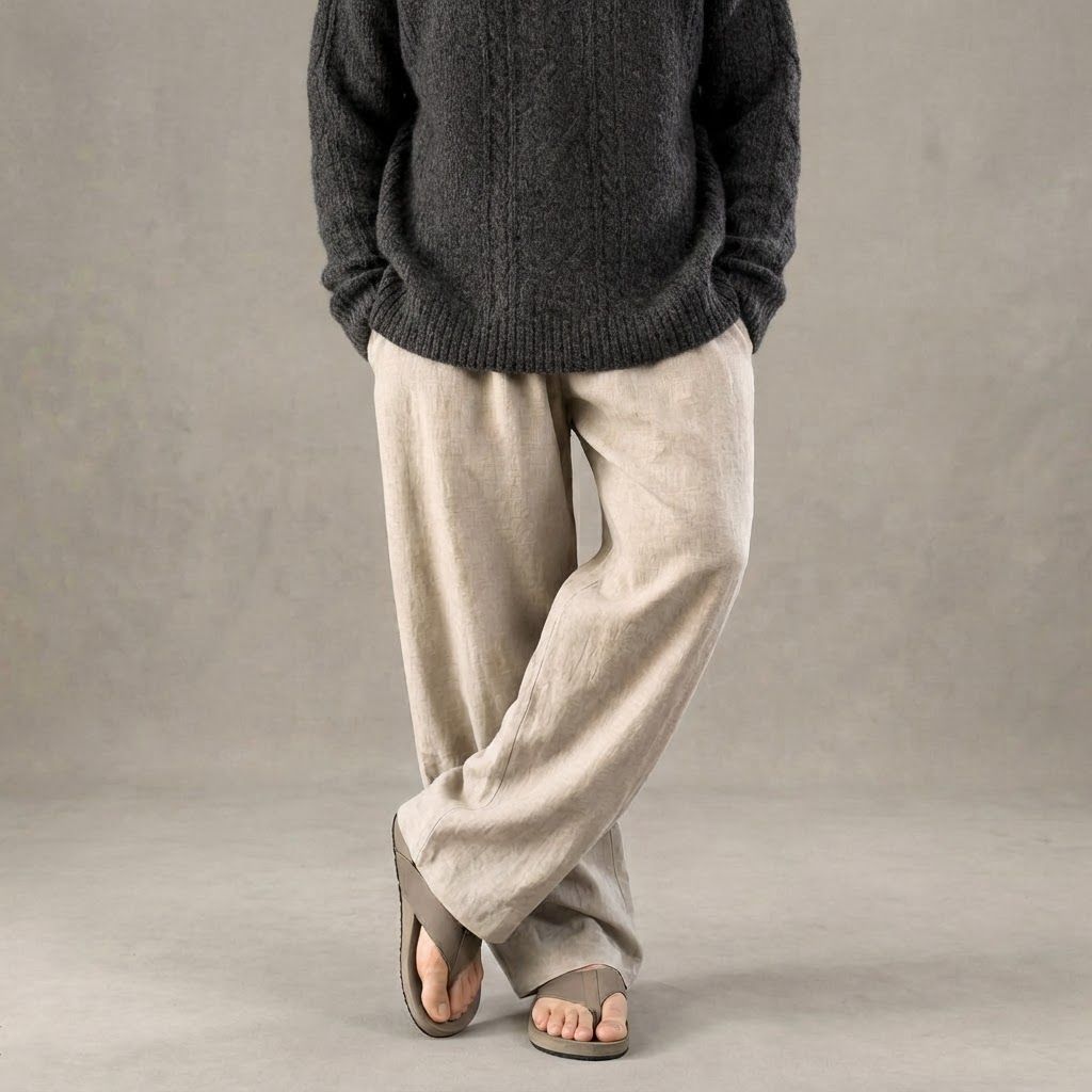 Torino Loose Fit Linen Pants
