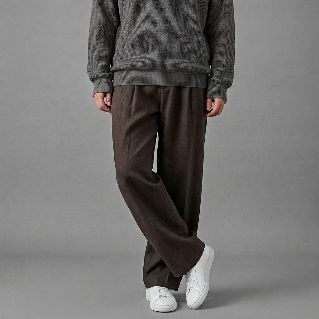 Torino Loose Fit Linen Pants