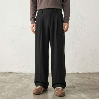Enzo Tailored Wide-Leg Pants