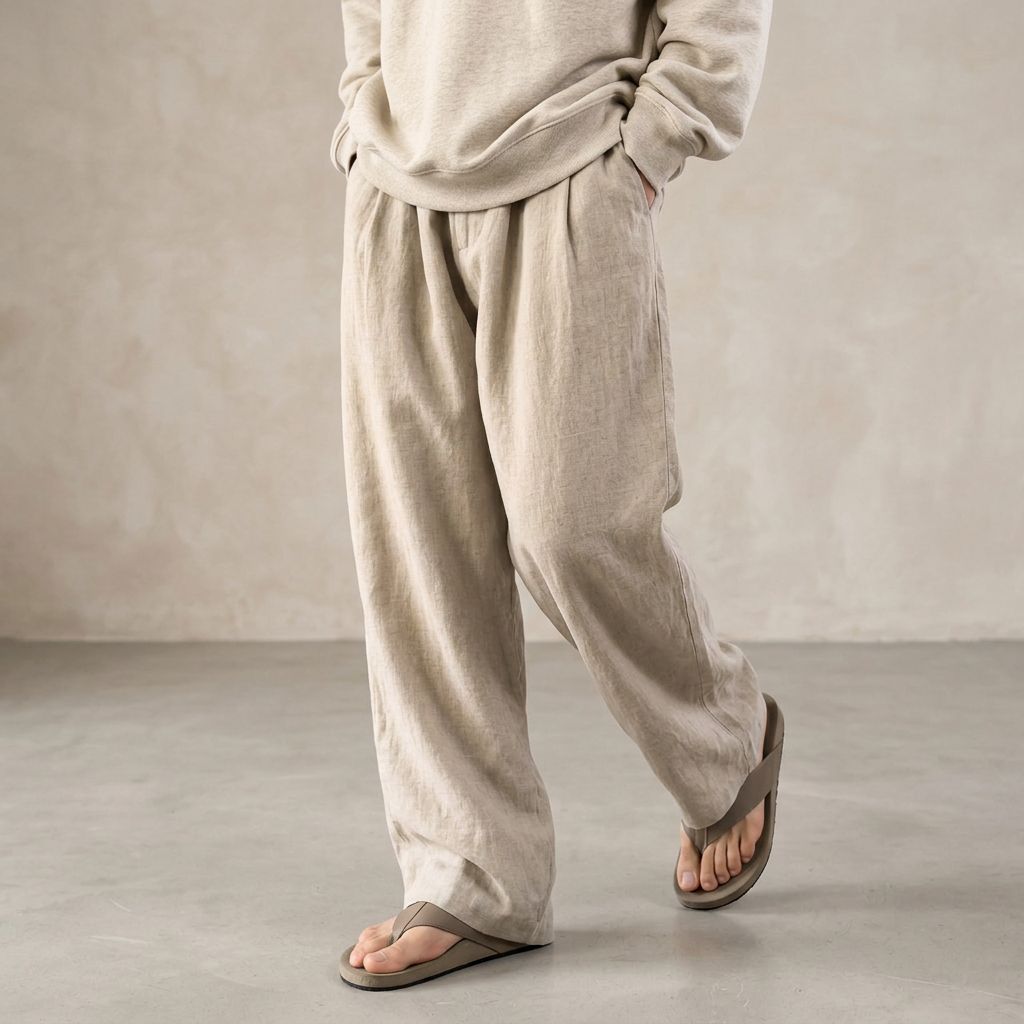 Torino Loose Fit Linen Pants
