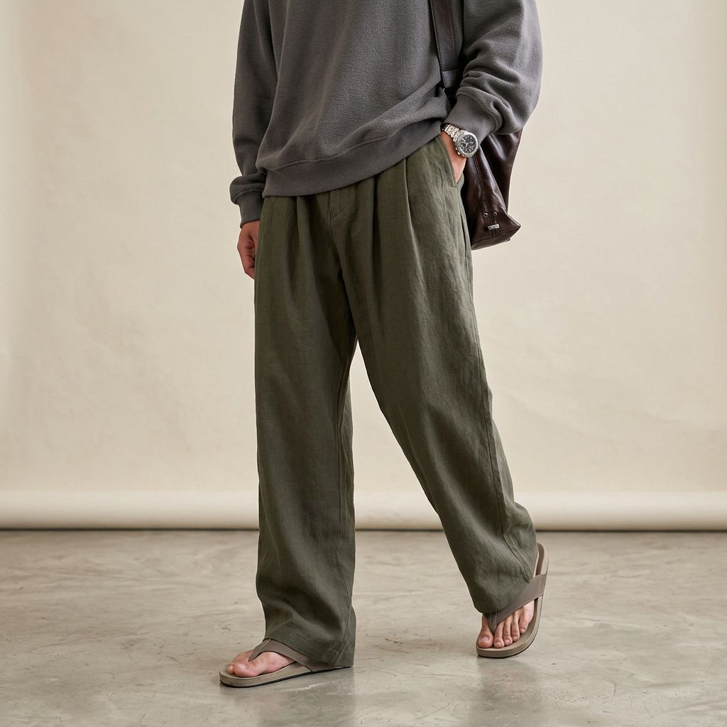 Torino Loose Fit Linen Pants