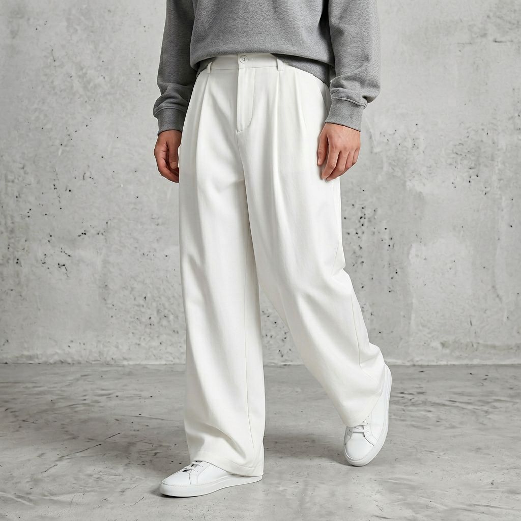 Enzo Tailored Wide-Leg Pants