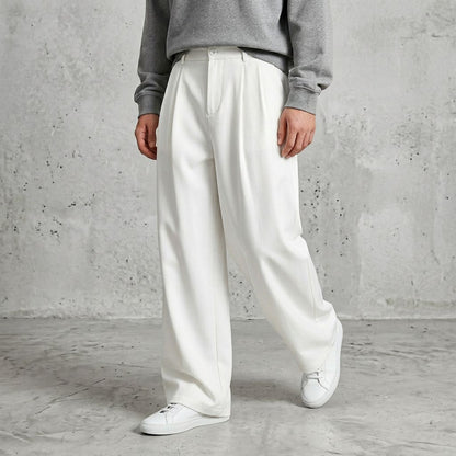 Enzo Tailored Wide-Leg Pants