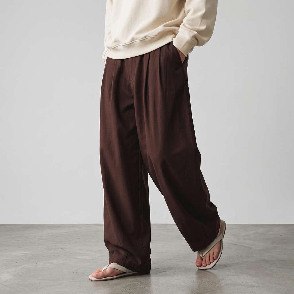 Nico Relaxed Wide-Leg Trousers