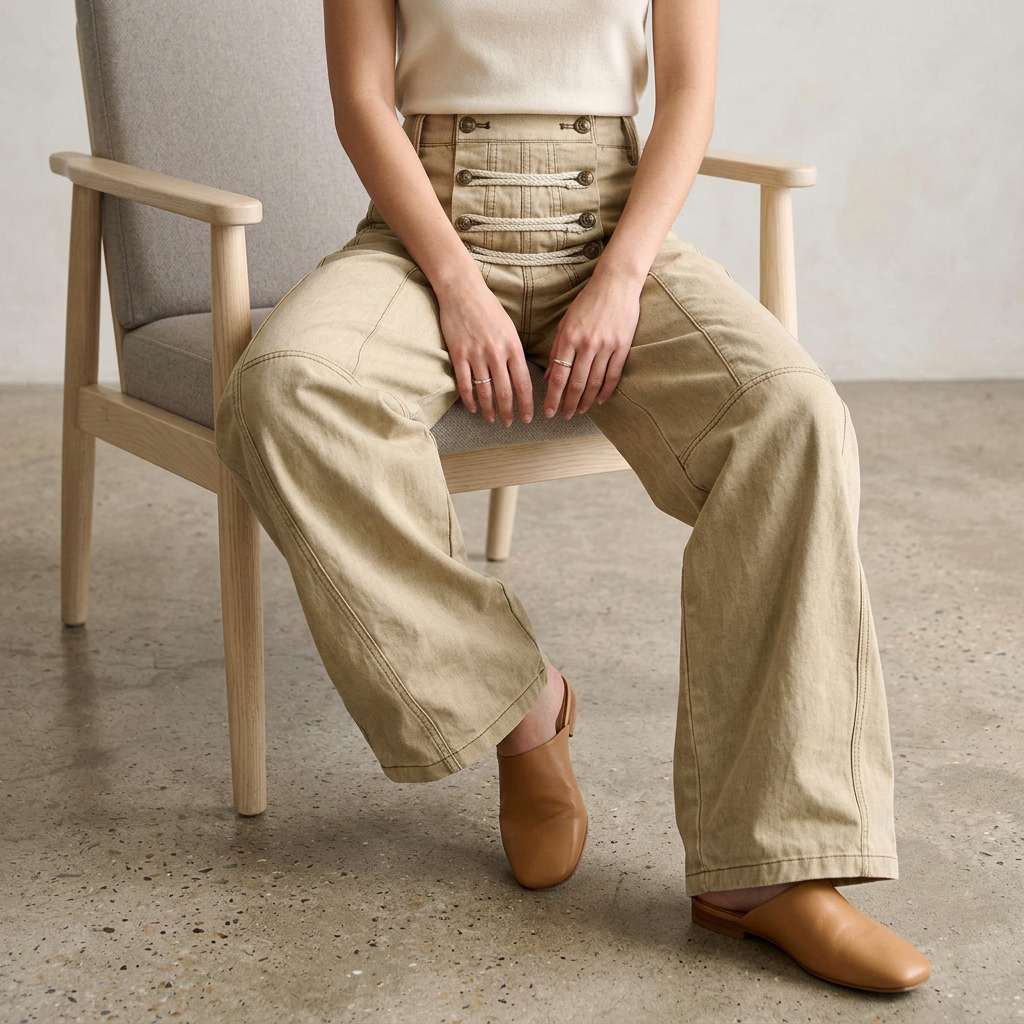 Sorrento Utility Wide-Leg Pants