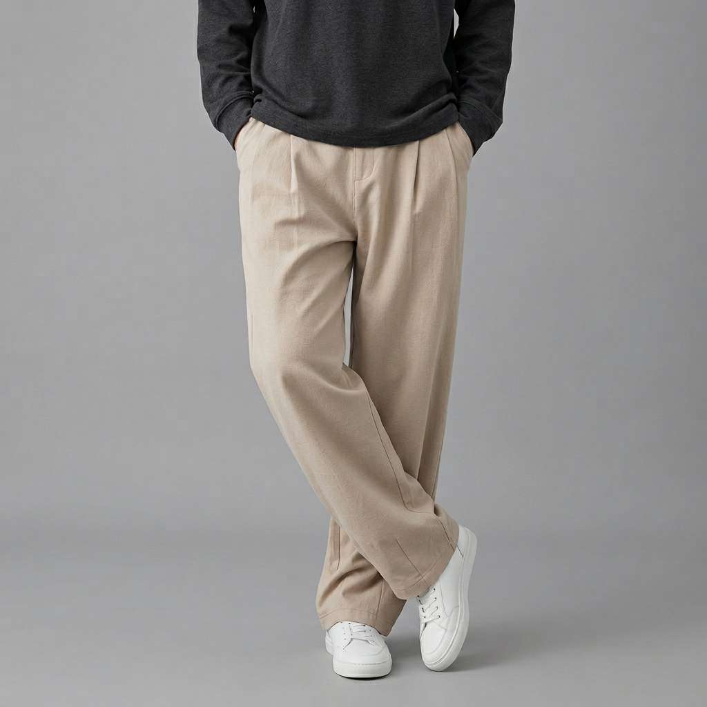 Nico Relaxed Wide-Leg Trousers