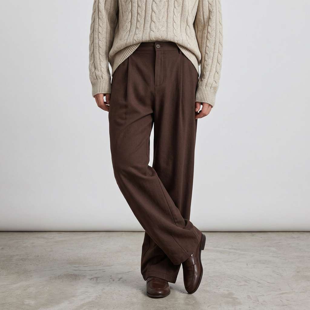 Nico Relaxed Wide-Leg Trousers