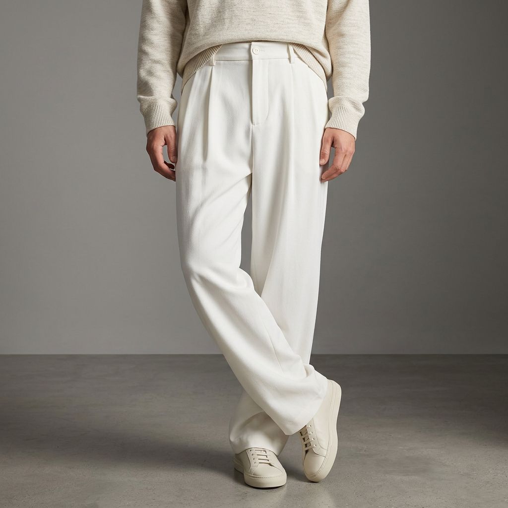 Enzo Tailored Wide-Leg Pants