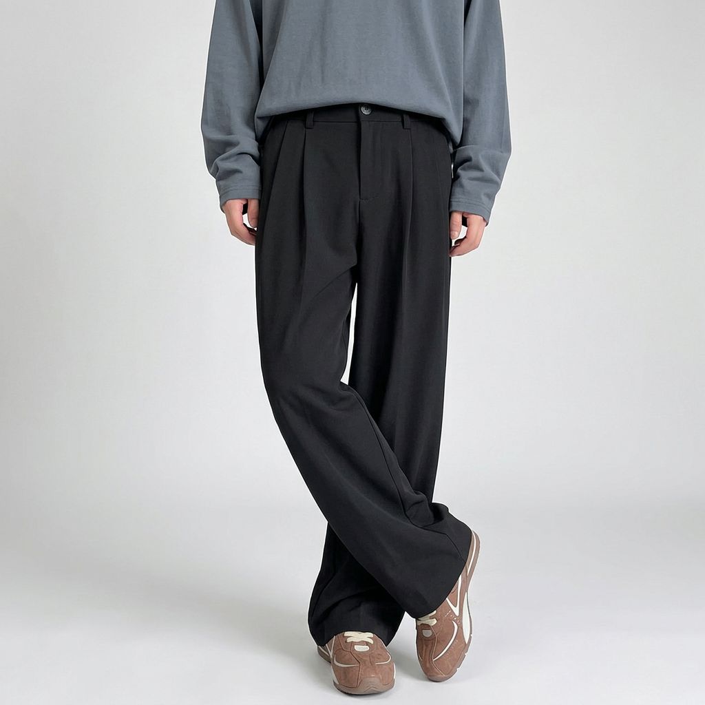 Enzo Tailored Wide-Leg Pants