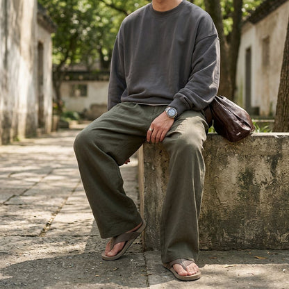 Torino Loose Fit Linen Pants