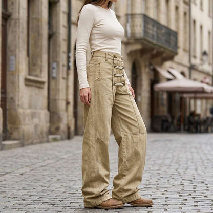 Sorrento Utility Wide-Leg Pants