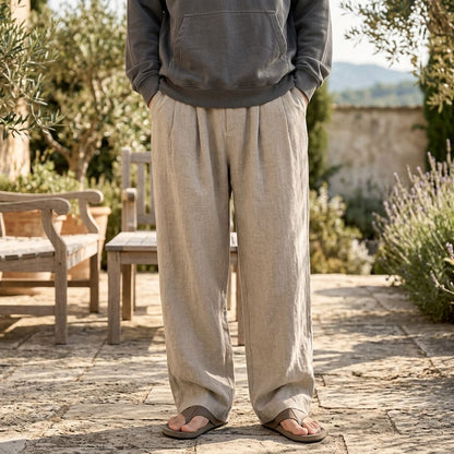 Torino Loose Fit Linen Pants